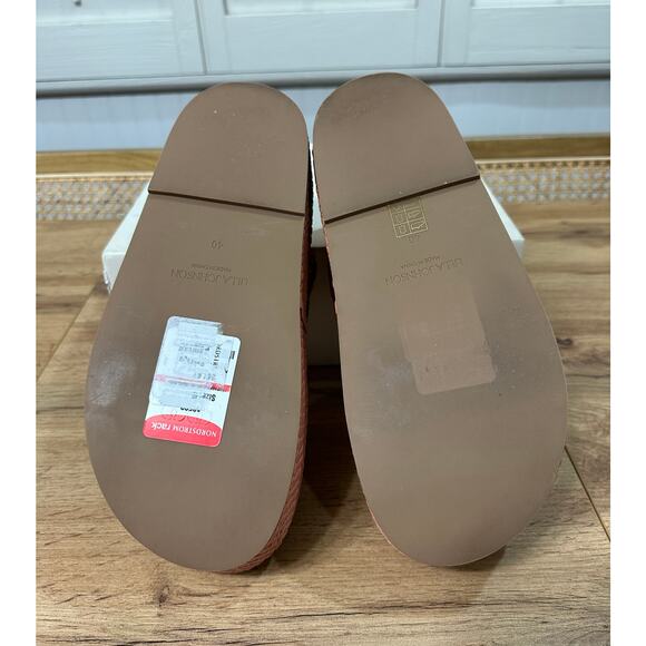 Ulla Johnson Gili Woven Leather Flatform Sandals Sundew Size 9/9.5 US 40 EU NIB - Picture 13 of 16